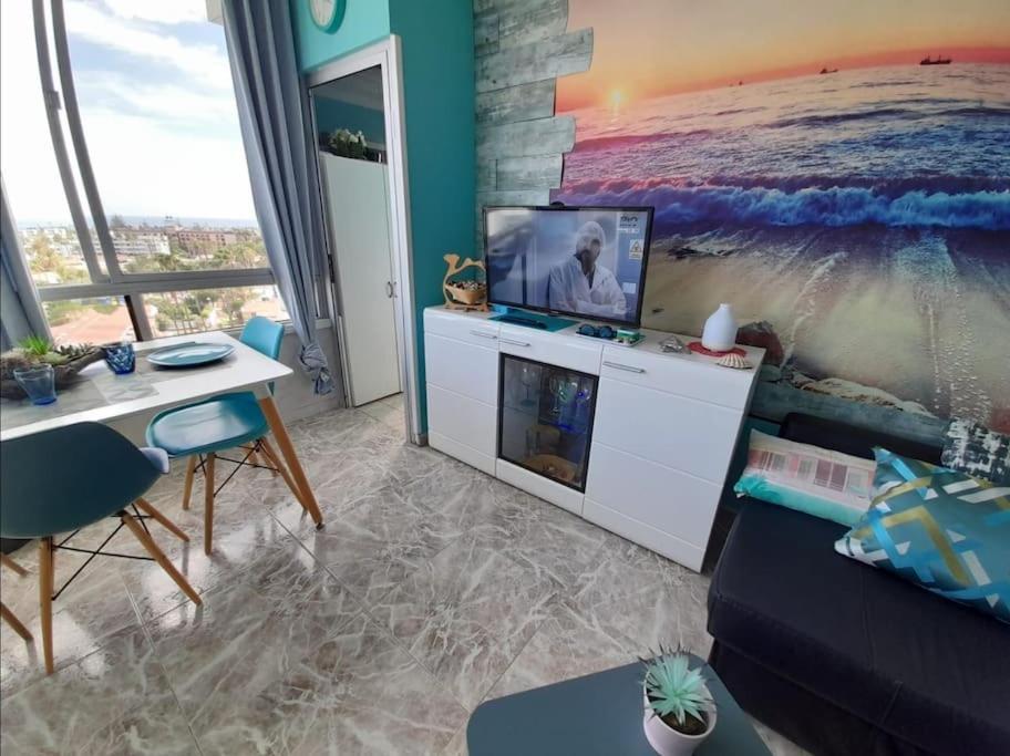 Traumhafte Wohnung Mit Panoramablick Und Pool Playa del Ingles  Bagian luar foto