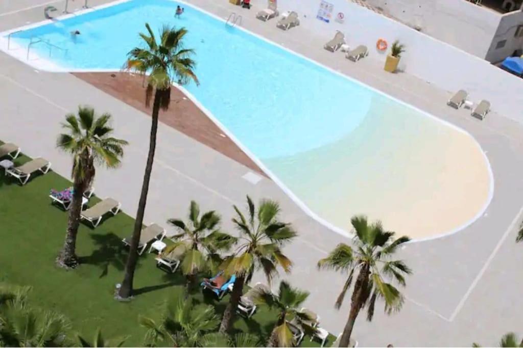 Traumhafte Wohnung Mit Panoramablick Und Pool Playa del Ingles  Bagian luar foto