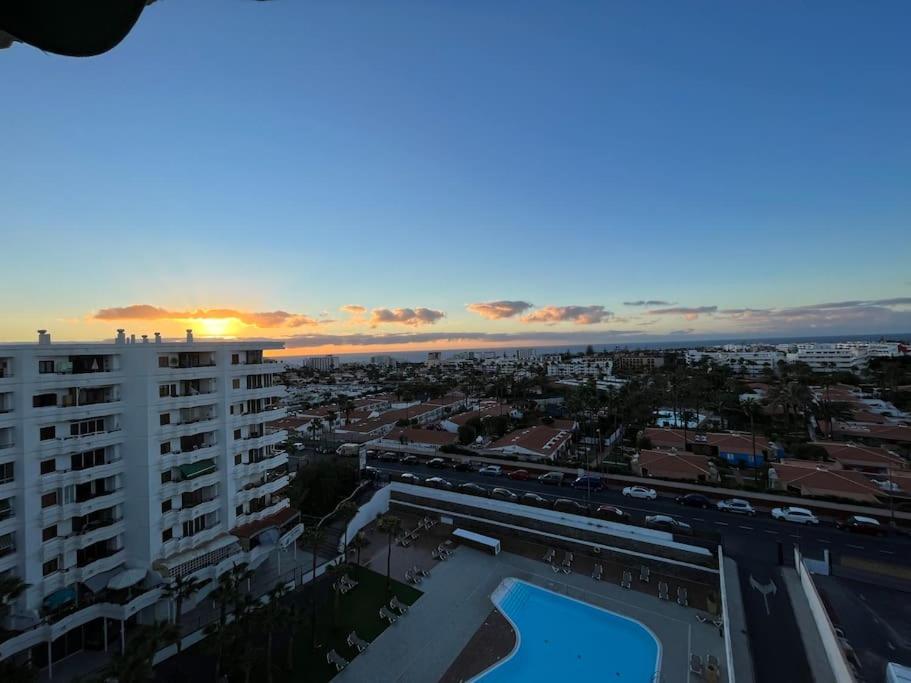 Traumhafte Wohnung Mit Panoramablick Und Pool Playa del Ingles  Bagian luar foto